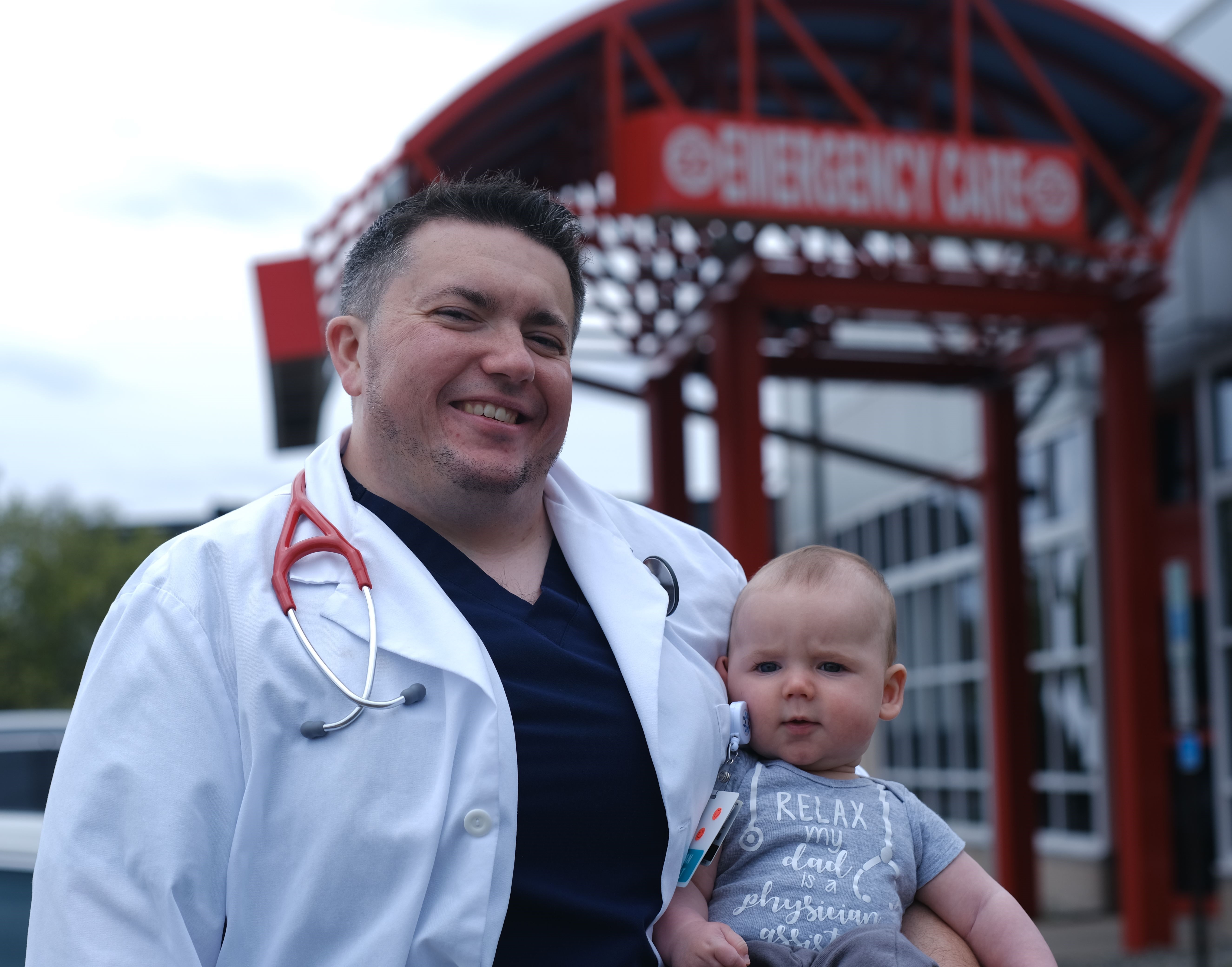 Anthony Burdo and baby